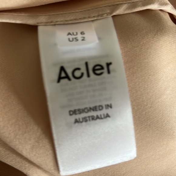 Acler Blush Pink Satin Dress - Picture 6 of 7